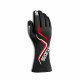 Състезателни ръкавици Sparco LAND с FIA 8856-2018 черно/червено