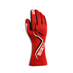 Състезателни ръкавици Sparco LAND с FIA 8856-2018 червено/черно