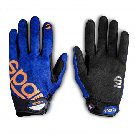 Оборудване за механици Mechanics` ръкавици Sparco MECA-3 blue/orange | race-shop.bg