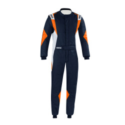 FIA състезателен гащеризон SPARCO SUPERLEGGERA (R564), син/бял/оранжев