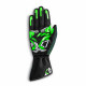 Ръкавици Състезателни ръкавици Sparco Rush (вътрешни шевове) black/green | race-shop.bg