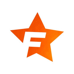Стикер Cardesign F-STAR, 41x39cm, оранжево