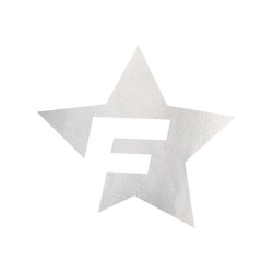 Стикер Cardesign F-STAR, 41x39cm, сребро