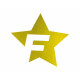 Стикер Cardesign F-STAR, 41x39cm, злато