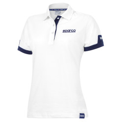 Polo Shirt Sparco LADY CORPORATE бяло