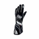 Ръкавици Състезателни ръкавици OMP ONE-S с хомологация на FIA (външни шевове) черно/бяло | race-shop.bg