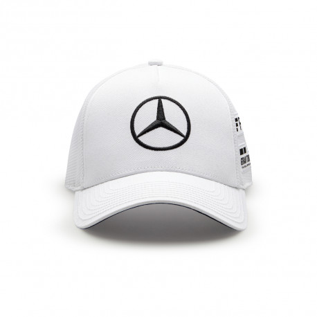 Шапки MERCEDES AMG Шапка Lewis Hamilton - бяла | race-shop.bg