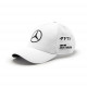 Шапки MERCEDES AMG Шапка Lewis Hamilton - бяла | race-shop.bg