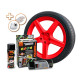 Комплект FOLIATEC гума в спрей червена - NEON RED + BASECOAT