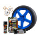 Комплект FOLIATEC гума в спрей синя - NEON BLUE + BASECOAT