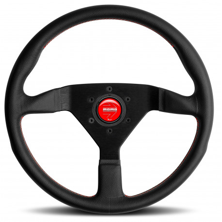 Волани 3 spokes steering wheel Red MOMO MONTECARLO 350mm, leather | race-shop.bg