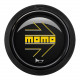 Фланци за бързо освобождаване MOMO Horn Button - glossy black yellow heritage logo 2CCF - round liplip | race-shop.bg