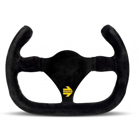 Волани 3 спицов волан MOMO MOD.27/C черен 270mm, велур | race-shop.bg