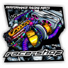 Стикер race-shop turbo engine