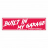 Стикер race-shop "Built in my garage"