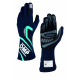 Ръкавици OMP First-S с FIA (вътрешен шев) тъмно синьо/тифани