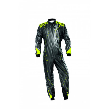 Гащеризони CIK-FIA race suit OMP KS-3 ART black/yellow | race-shop.bg