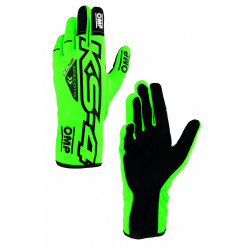 Race ръкавици OMP KS-4 ART my2023 (вътрешен шев) зелен/черен