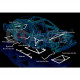 Разпънки Honda Civic 96-00 EK UltraRacing 3-точки разпънка за калник | race-shop.bg