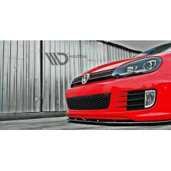 MAXTON DESIGN преден сплитер за VW GOLF VI (FOR GOLF GTI 35TH), V2
