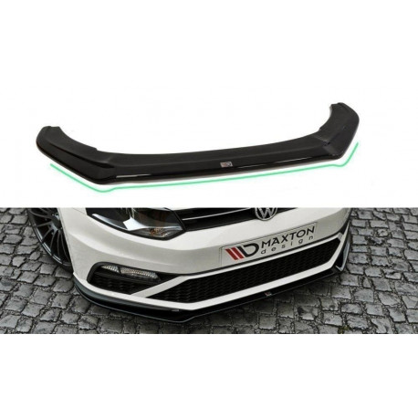 Бодикит и визуални аксесоари MAXTON DESIGN преден сплитер за VW POLO MK5 GTI (FACELIFT), V2 | race-shop.bg