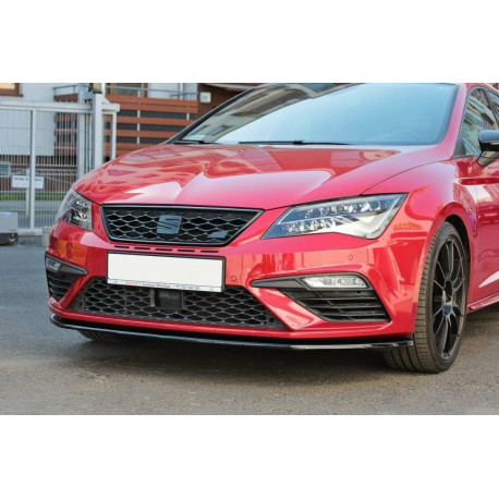 Бодикит и визуални аксесоари MAXTON DESIGN преден сплитер за Seat Leon Mk3 Cupra/ FR Facelift, V1 | race-shop.bg