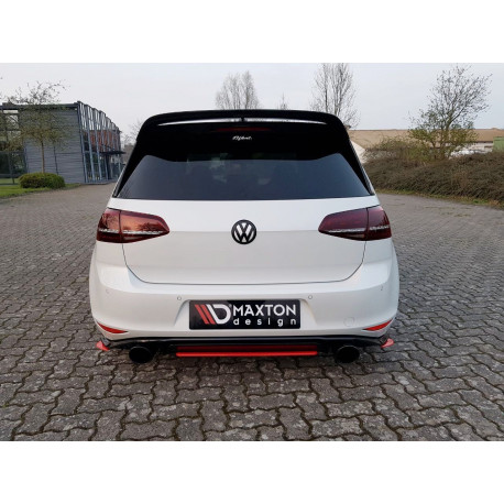 Бодикит и визуални аксесоари MAXTON DESIGN централен заден сплитер за VW GOLF Mk7 GTI CLUBSPORT | race-shop.bg