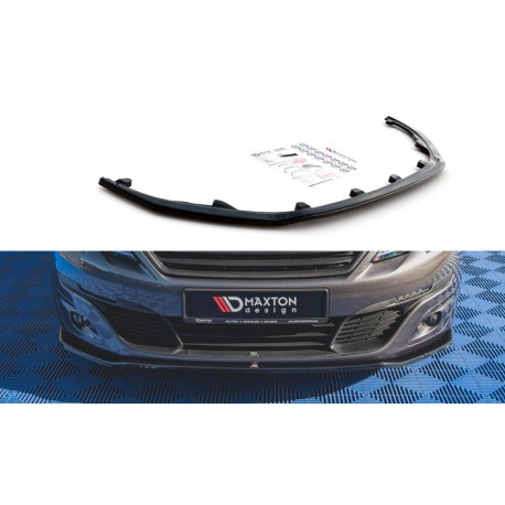 Бодикит и визуални аксесоари MAXTON DESIGN преден сплитер за Peugeot 308 Mk2 Facelift, V1 | race-shop.bg
