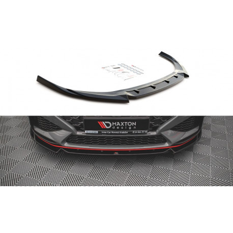 Бодикит и визуални аксесоари MAXTON DESIGN преден сплитер за Hyundai I30 N Hatchback/Fastback Mk3 Facelift, V2 | race-shop.bg