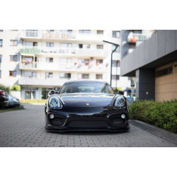 MAXTON DESIGN преден сплитер за Porsche Cayman Mk2 981C, V1, фибростъкло с грунд