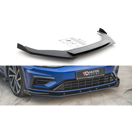 Бодикит и визуални аксесоари MAXTON DESIGN Racing Durability преден сплитер + клапи за VW Golf 7 R / R-Line Facelift | race-shop.bg