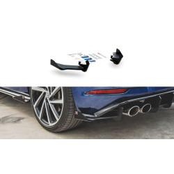MAXTON DESIGN Racing Durability задни странични сплитери + клапи за VW Golf 7 R Facelift + flaps