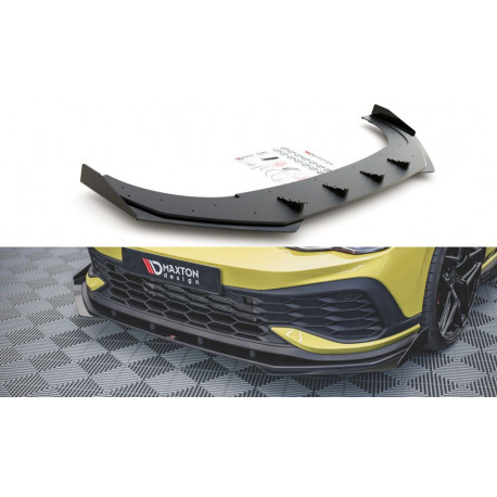 Бодикит и визуални аксесоари MAXTON DESIGN Racing Durability преден сплитер + клапи за Volkswagen Golf 8 GTI Clubsport | race-shop.bg