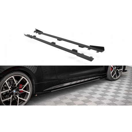 Бодикит и визуални аксесоари MAXTON DESIGN Street Pro дифузьори за прагове + клапи на BMW 4 M-Pack G22 | race-shop.bg