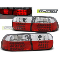 LED ЗАДНИ СВЕТЛИНИ HONDA CIVIC 09.91-08.95 2D/4D ЧЕРВЕНО БЕЛИ LED