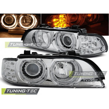 Осветление ФАРОВЕ АНГЕЛСКИ ОЧИ ХРОМ LED INDICATOR за BMW E39 09.95-06.03 | race-shop.bg