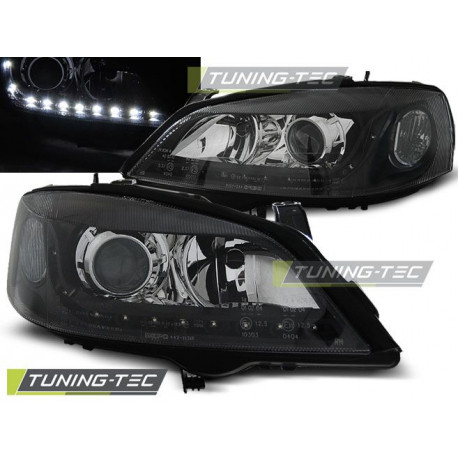 Осветление ФАРОВЕ OPEL ASTRA G 09.97-02.04 DAYLIGHT ЧЕРНИ | race-shop.bg