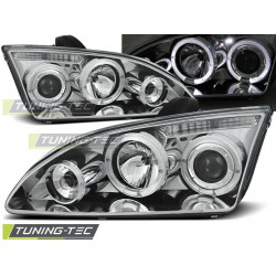 ФАРОВЕ FORD FOCUS II 09.04-01.08 АНГЕЛСКИ ОЧИ ХРОМ