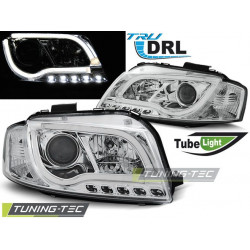 ФАРОВЕ TUBE LIGHT DRL ХРОМ за AUDI A3 8P 05.03-03.08