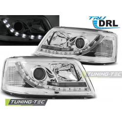 ФАРОВЕ TRUE DRL ХРОМ за VW T5 04.03-08.09