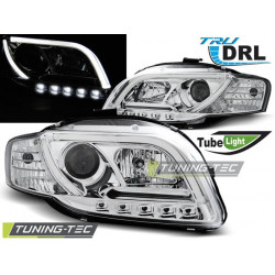 ФАРОВЕ TUBE LIGHT DRL ХРОМ за AUDI A4 B7 11.04-03.08