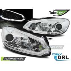 ФАРОВЕ TUBE LIGHT DRL ХРОМ за VW GOLF 6 10.08-12