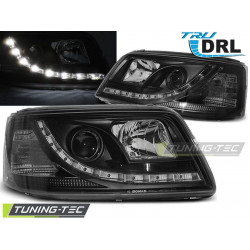 ФАРОВЕ TRUE DRL ЧЕРНИ за VW T5 04.03-08.09