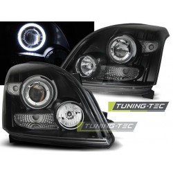 ФАРОВЕ TOYOTA LAND CRUISER 120 03-09 АНГЕЛСКИ ОЧИ ЧЕРНИ CCFL