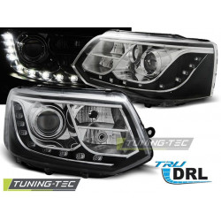 ФАРОВЕ TRUE DRL ХРОМ за VW T5 2010-2015