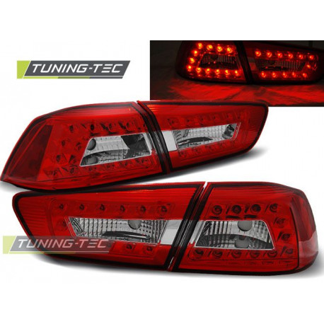 Осветление LED ЗАДНИ СВЕТЛИНИ MITSUBISHI LANCER 8 SEDAN 08-11 ЧЕРВЕНО БЕЛИ LED | race-shop.bg