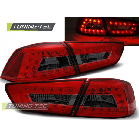 Осветление LED ЗАДНИ СВЕТЛИНИ MITSUBISHI LANCER 8 SEDAN 08-11 ТЪМНО ЧЕРВЕНИ LED | race-shop.bg