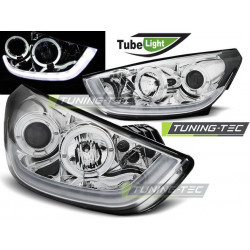 ФАРОВЕ HYUNDAI TUCSON IX35 10-13 ХРОМ TUBE LIGHT