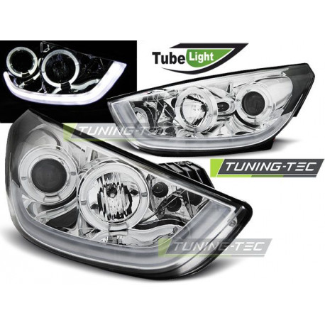 Осветление ФАРОВЕ HYUNDAI TUCSON IX35 10-13 ХРОМ TUBE LIGHT | race-shop.bg