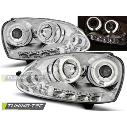 ФАРОВЕ АНГЕЛСКИ ОЧИ ХРОМ за VW GOLF 5 10.03-09